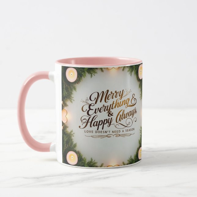 Combo Mug Set – Cozy Candlelight Christmas Gift (Left)