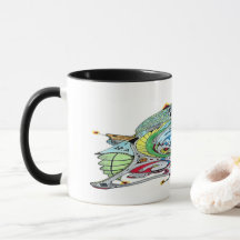 Combo Mug With Art Of Spaceship 1 A.1