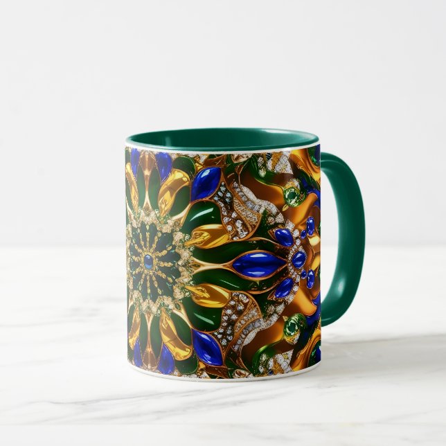 Combo Mug with Brazil Colors (Front Right)