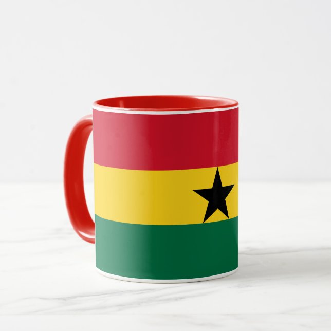Combo Mug with flag of Ghana (Front Left)