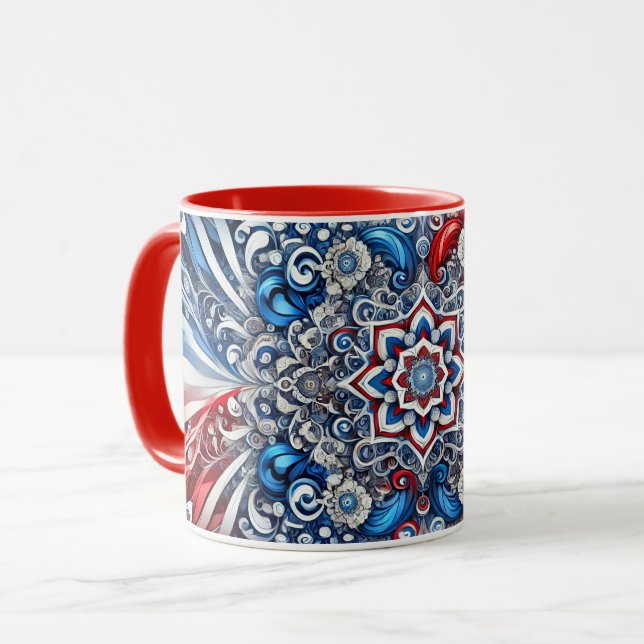 Combo Mug with French Colors (Front Left)