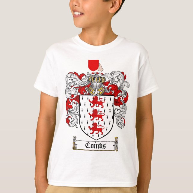 COMBS FAMILY CREST -  COMBS COAT OF ARMS T-Shirt (Front)