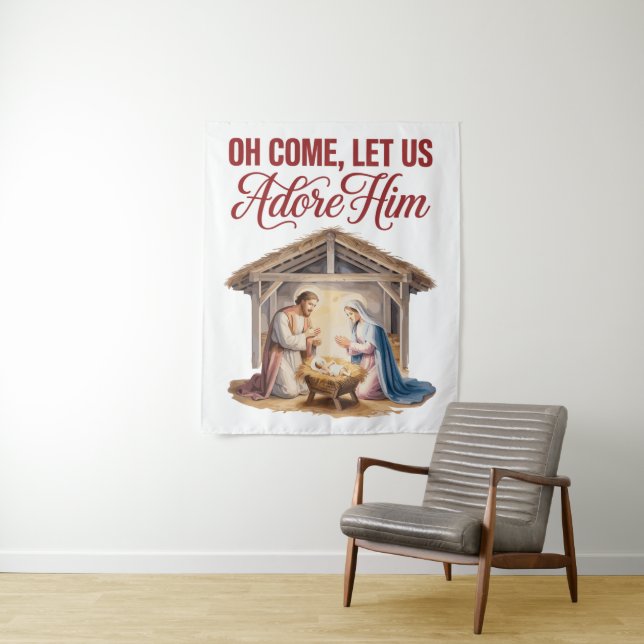 Come Adore Him Tapestry (In Situ)