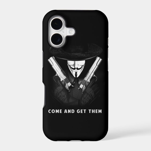 "COME AND GET THEM" iPhone 5, Barely There Case (Back)