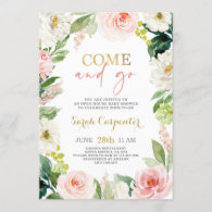 Come and Go Baby Shower girl Invitation