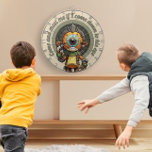 Come and meet me if I come down to his eye Dart Board<br><div class="desc">A whimsical dart board showcasing a cartoon character,  blending sport and fun in a lively,  engaging design.</div>