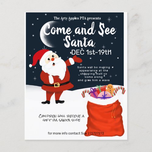 Come and see Santa toy drive Flyer