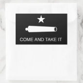 Come and Take It Flag (Reversed) Rectangular Sticker | Zazzle