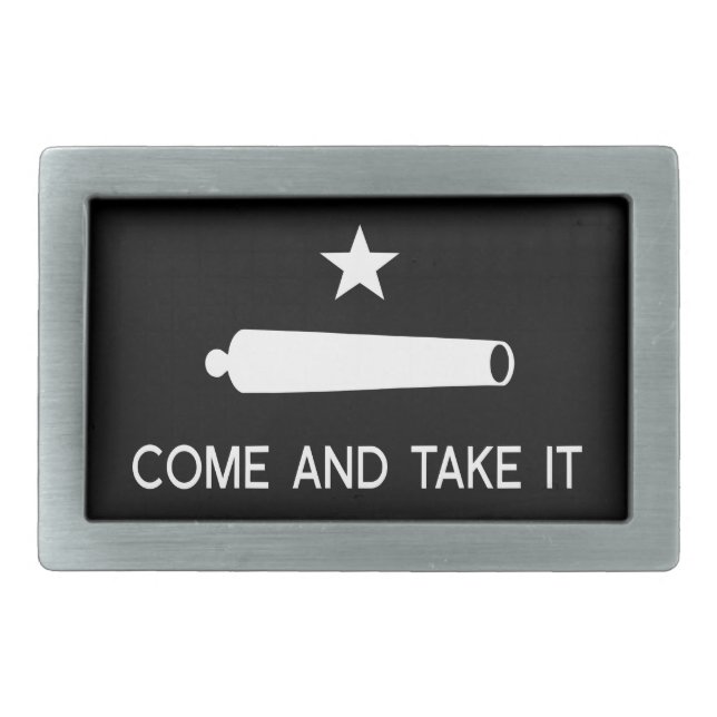 Come and Take It Flag ~ Texas Belt Buckle (Front)