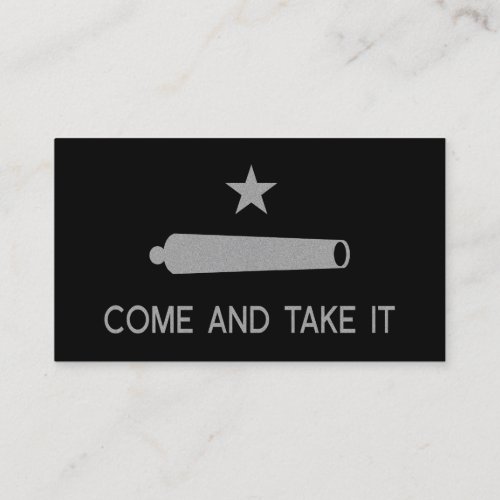 Come and Take It Flag Business Card Templates