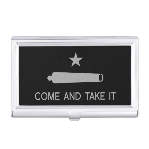 Come and Take It Flag  Texas Business Card Case