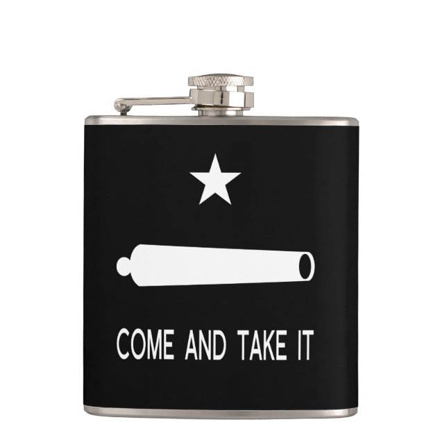 Come and Take It Flag ~ Texas Flask (Front)