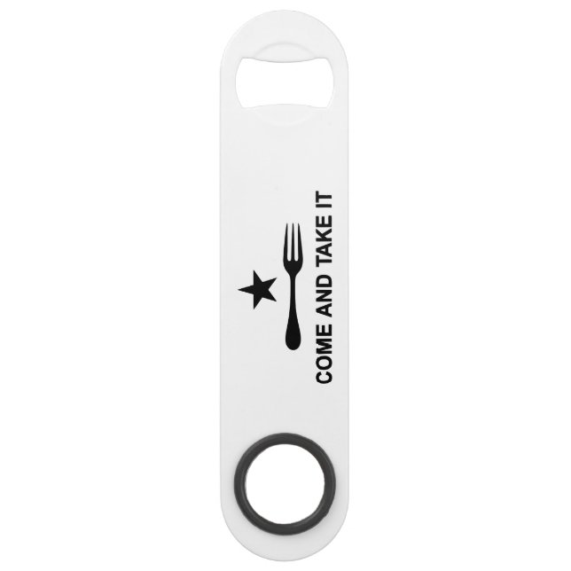 Come and Take It Fork Bar Key (Front)