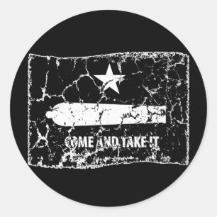 Come and Take It, Gonzales Flag, 1835 Classic Round Sticker