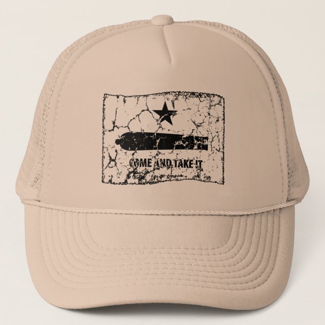 Come and Take It, Gonzales Flag, 1835 Trucker Hat (Front)