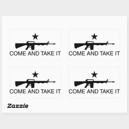 Come and Take it Gun Sticker | Zazzle