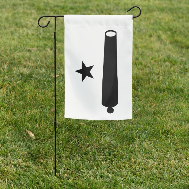 Come and take it Logo (TX) Garden Flag (In SItu)