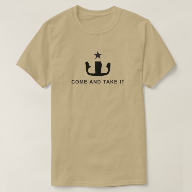 Come And Take It Pilot yoke T-Shirt (Design Front)