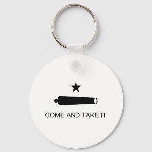 Come And Take It Texas Flag Keychain