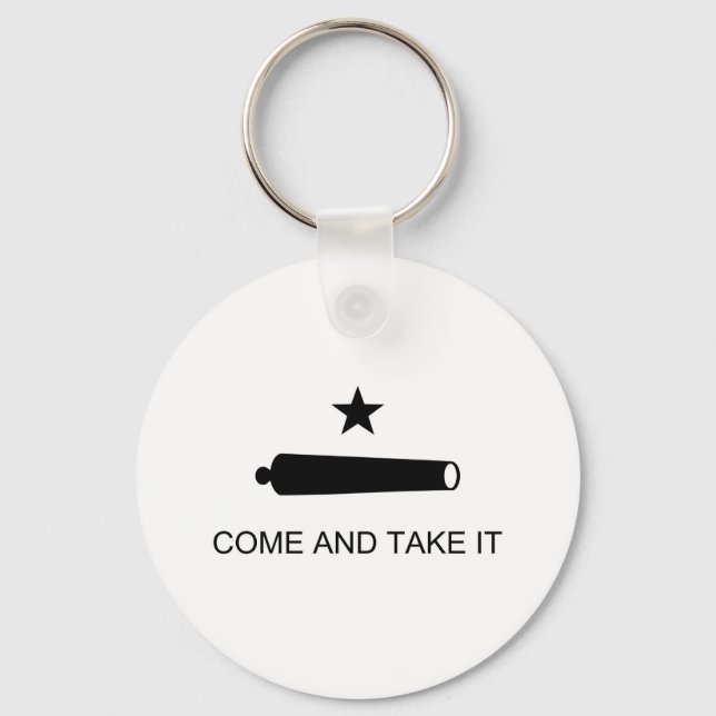 Come And Take It Texas Flag Keychain (Front)