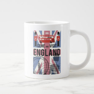 Come and Visit England Giant Coffee Mug