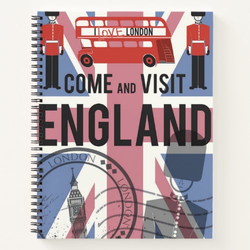 Come and Visit England Notebook