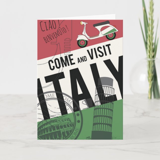 Come and Visit Italy Card (Front)