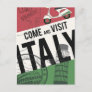 Come and Visit Italy Postcard