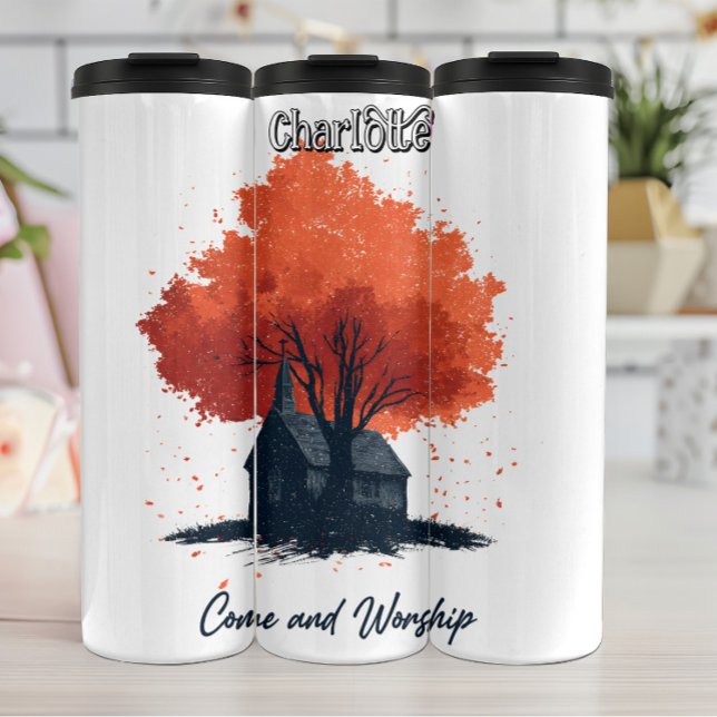 Come And Worship Church Graphic Thermal Tumbler (Creator Uploaded)