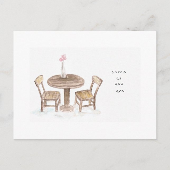 come as you are postcard (Front)