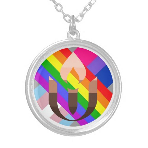 Come As you are Unitarian Universalism  Silver Plated Necklace