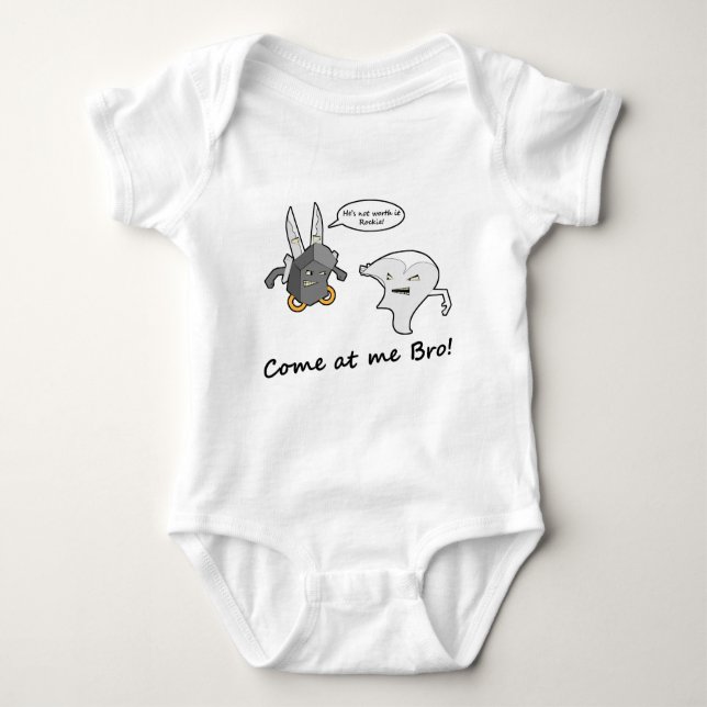 Come at me Bro! Baby Bodysuit (Front)