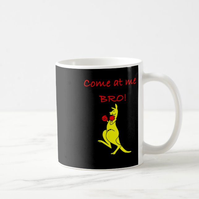 Come At Me Bro Kangaroo Boxing Novelty Gift  Coffee Mug (Right)