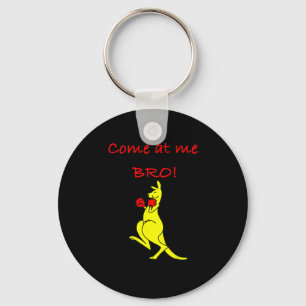 Come At Me Bro Kangaroo Boxing Novelty Gift  Keychain