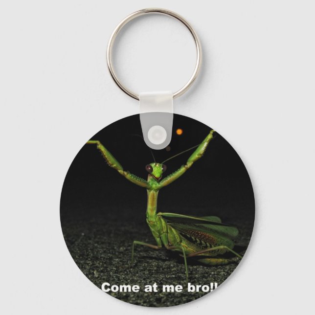 Come at me bro Mantis Keychain (Front)