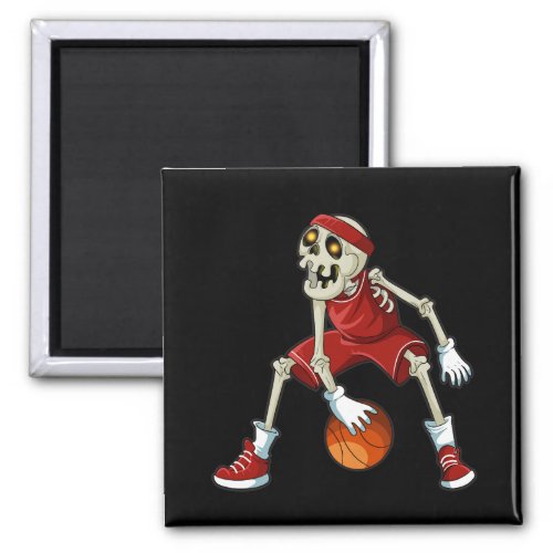 Come at Me Bro  Skeleton Dribbling Basketball Magnet