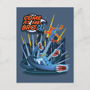 "Come At Me Brock!" Venom vs. Spider-Man Sprites Postcard