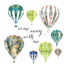 Come Away With Me | Hot Air Balloons Art
