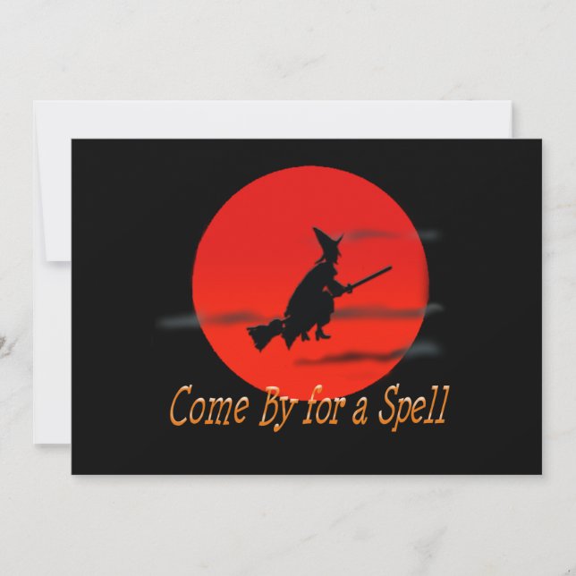 Come By for a Spell Invitation (Front)
