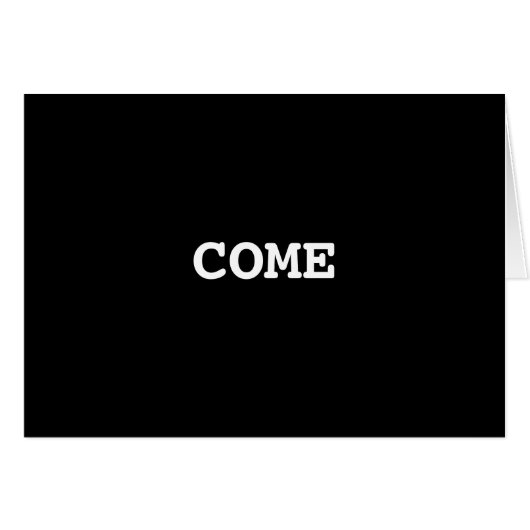 COME CARDS (Front Horizontal)