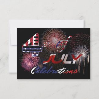 Come Celebrate Freedom Festivities on 4th July Note Card