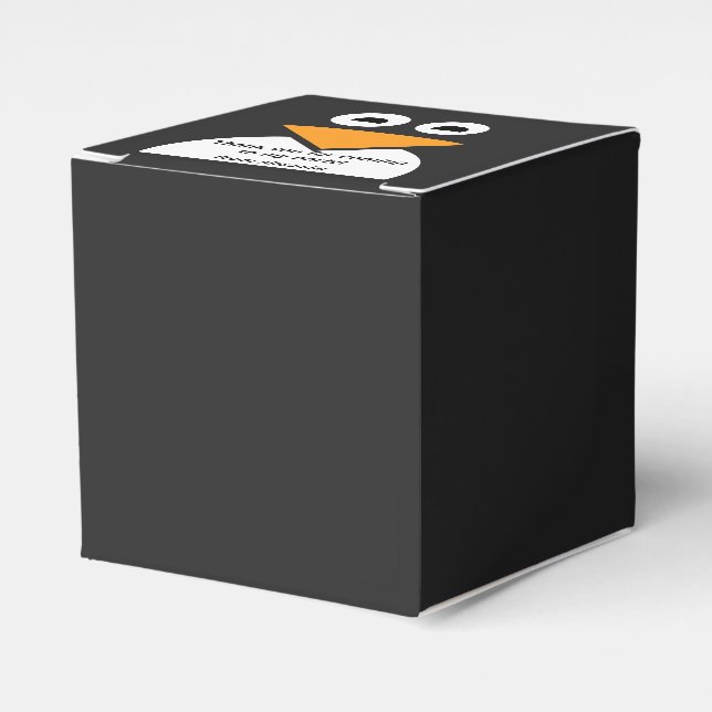 Come Chill Personalized Penguin Birthday Favor Boxes (Front Side)