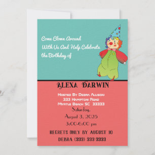 Come Clown Around with Alexa Darwin! Invitation