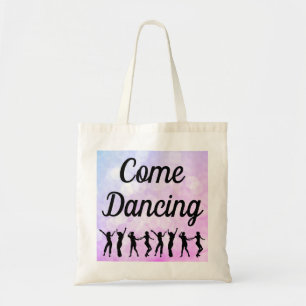 Come Dancing Bokeh Dancer Silhouette Tote Bag