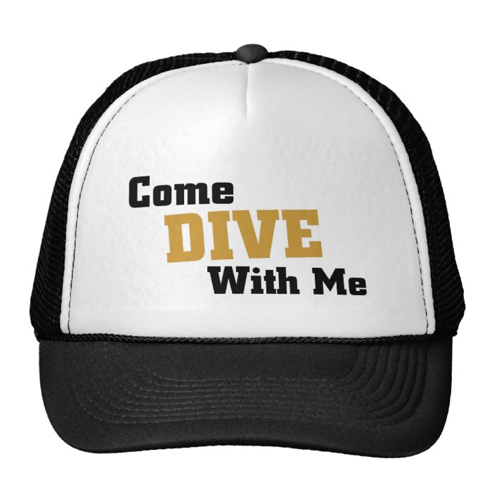 Come dive with me hats