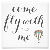 Come Fly With Me | Hot Air Balloon Art
