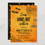 Come Hang Out With Us | Halloween Birthday Invitation<br><div class="desc">Scary and fun halloween birthday invitation.</div>