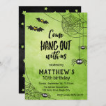 Come Hang Out With Us | Halloween Birthday Invitation<br><div class="desc">Scary and fun halloween birthday invitation.</div>