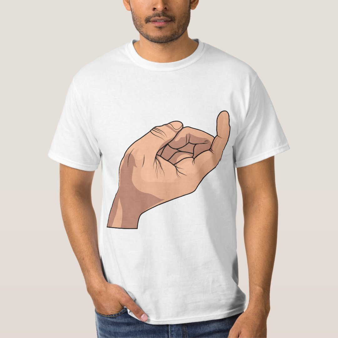 Come Here Hand Sign Gesture T-Shirt | Zazzle