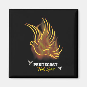 Come Holy Spirit Dove Cross Christian Jesus Pentec Magnet